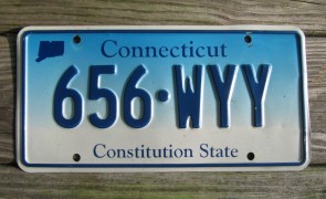 Connecticut State Official License Plate from All 50 USA State Official License Plate Collection Connecticut State Official License Plate