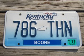 Kentucky State Official License Plate One of Two from All 50 USA Official State License Plate Collection Kentucky State Official License Plate One of Two