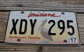 Louisiana State Official License Plate from All 50 USA States Official License Plate Collection Louisiana State Official License Plate