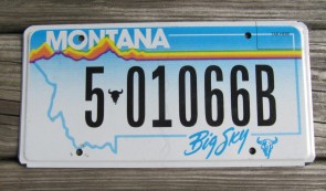 Montana State Official License Plate One of Four from All 50 USA States Official License Plate Collection Montana State Official License Plate One of Four