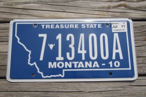 Montana State Official License Plate One of Four from All 50 USA Official License Plate Collection Montana State Official License Plate One of Four