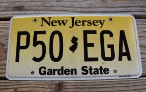 New Jersey State Official License Plate
