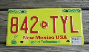 New Mexico State Official License Plate One of Two from All 50 USA State Official License Plate Collection New Mexico State Official License Plate One of Two