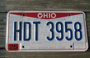Ohio State Official License Plate