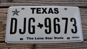Texas State Official License Plate
