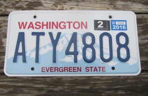 Washington State Official License Plate